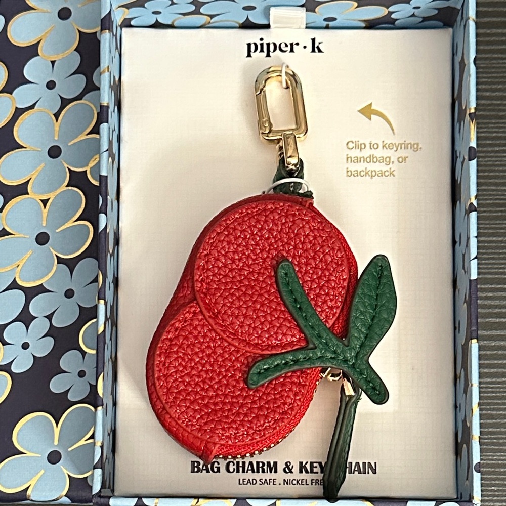 Piper K Tomato 🍅 Bag Charm Keychain